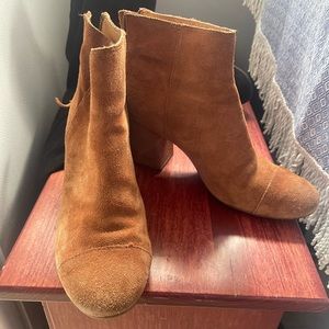 Madwell hell boots tan suede size 7 1/2